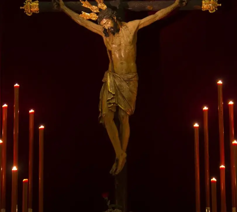 Santísimo Cristo de la Sangre, talla de Gaspar del Águila (1567), Parroquia Mayor de Santa Cruz de Écija