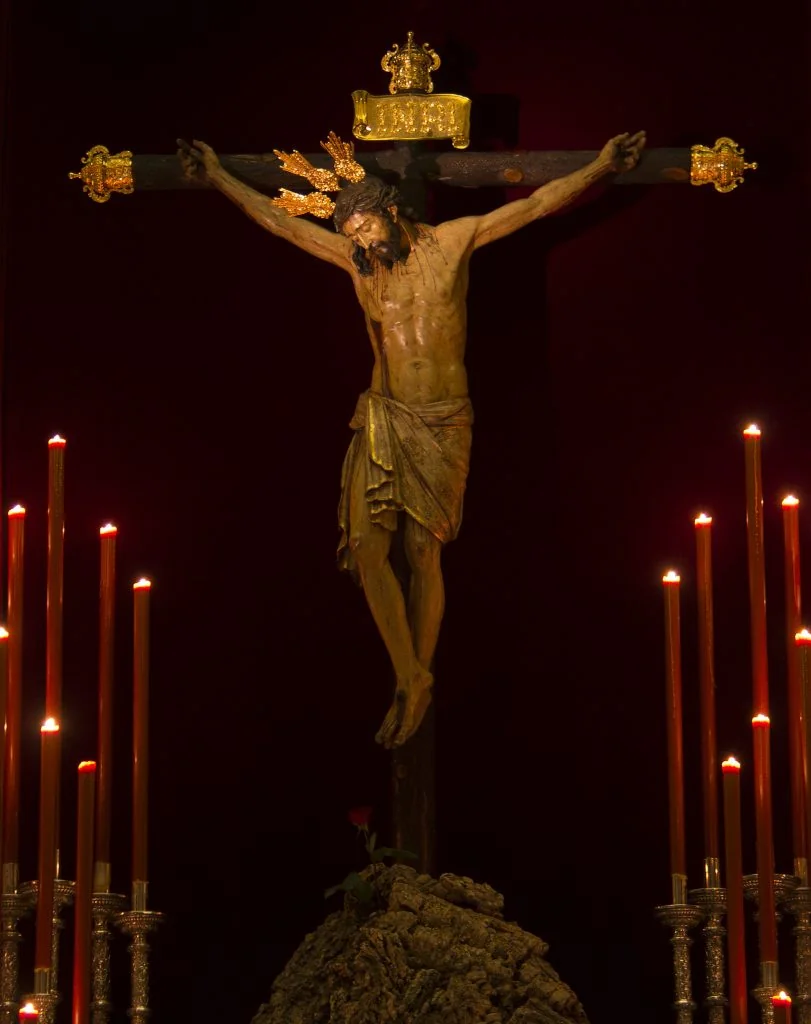 Santísimo Cristo de la Sangre, talla de Gaspar del Águila (1567), Parroquia Mayor de Santa Cruz de Écija